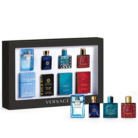 versace man gift set|men's miniature aftershave gift set.